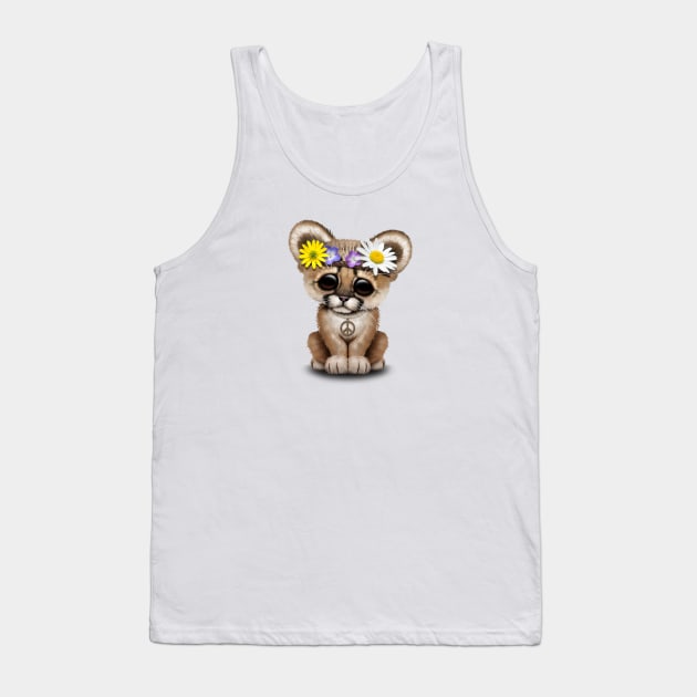 Cute Cougar Cub Hippie Tank Top by jeffbartels